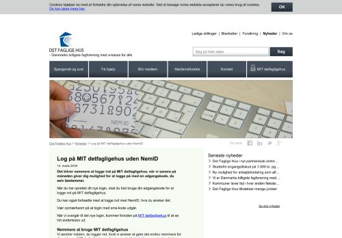 
                            4. Log på MIT detfagligehus uden NemID