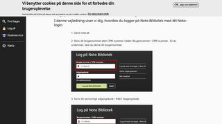 
                            7. Log på Nota Bibliotek med Nota-login | Nota bibliotek