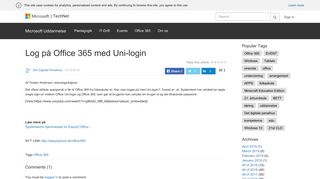 
                            6. Log på Office 365 med Uni-login – Microsoft Uddannelse