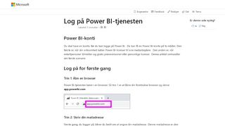 
                            7. Log på, og log af - Power BI | Microsoft Docs