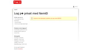 
                            1. Log på privat med NemID - Tryg Forsikring