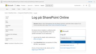 
                            3. Log på SharePoint Online - SharePoint - Office Support - Office 365