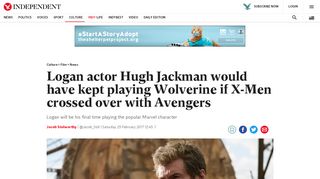 
                            2. Logan actor Hugh Jackman would have kept playing Wolverine if X ...