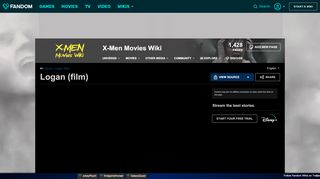 
                            3. Logan (film) | X-Men Movies Wiki | FANDOM powered by Wikia