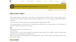 
                            5. logar ou fazer o login - Pórtico da Língua Portuguesa