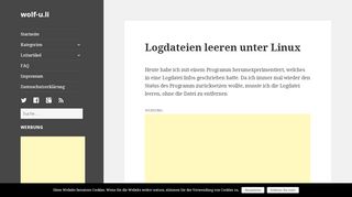 
                            13. Logdateien leeren unter Linux – wolf-u.li