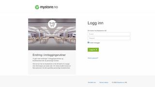 
                            1. Logg inn - Mystore Apps - Mystore.no