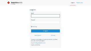 
                            3. Logg inn - Oslo Røde Kors Frivillig