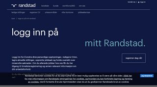 
                            1. Logg inn på mitt randstad | Randstad