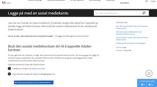 
                            11. Logg på Adobe ID-kontoen med din Facebook- eller Google-konto ...