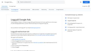 
                            2. Logg på Google Ads. - Google Ads Hjelp - Google Support