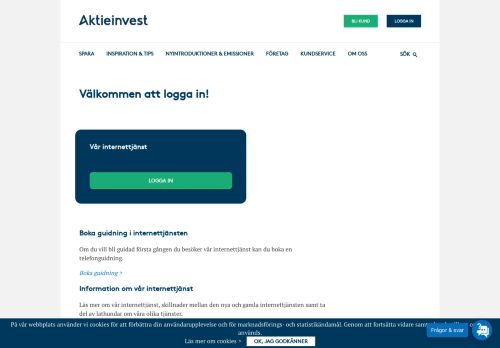 
                            1. Logga in - Aktieinvest