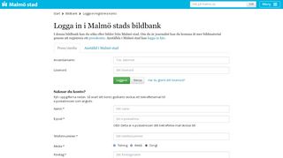 
                            9. Logga in - Bildbank – Malmö stad