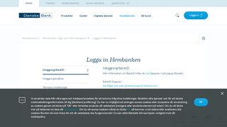 
                            3. Logga in Hembanken - Danske Bank