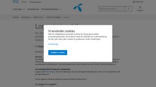 
                            11. Logga in i mobil appen - Telenor One X | Kundservice | Telenor Företag