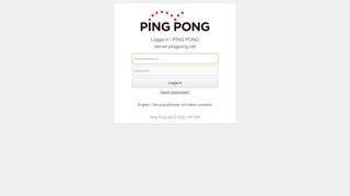 
                            4. Logga in i PING PONG server.pingpong.net - Cookies and Popups