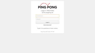 
                            8. Logga in i PING PONG server.pingpong.net - Cookies and Popups