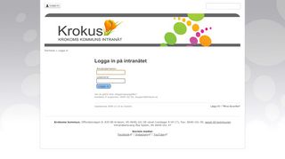 
                            1. Logga in - Krokoms kommuns Intranät