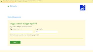 
                            4. Logga in med personlig kod | amf.se