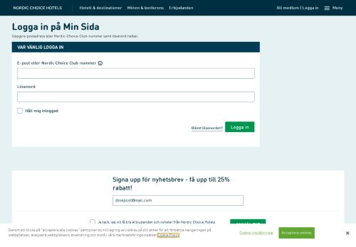 
                            1. Logga in - Nordic Choice Hotels