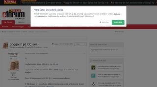 
                            5. Logga in på idg.se? - Internet – övrigt - Eforum