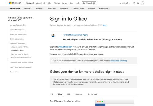
                            3. Logga in på Office 365 - Microsoft Support
