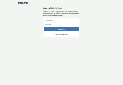 
                            1. Logga in på Sello för Tradera