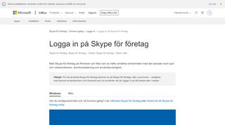
                            8. Logga in på Skype för företag - Office-support