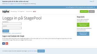 
                            1. Logga in på StagePool