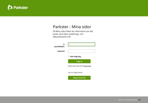 
                            1. Logga in - Parkster