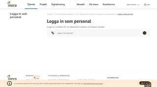 
                            5. Logga in som personal - Inera