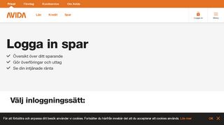 
                            1. Logga in Spar | Avida Finans