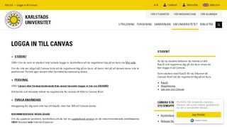 
                            10. Logga in till Canvas | Karlstads universitet