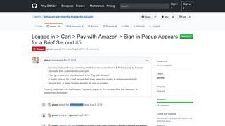 
                            10. Logged in > Cart > Pay with Amazon > Sign-in Popup Appears for a ...