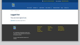 
                            6. Logged Out - RBC Rewards Caribbean