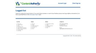 
                            4. Logged Out | The Content Authority - Content Development & Article ...