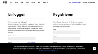 
                            1. Loggen Sie sich ein, oder legen Sie ein Benutzerkonto an | Ableton