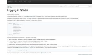 
                            5. logging [DBMail]