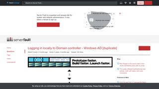 
                            6. Logging in locally to Domain controller - Windows AD - Server Fault