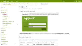 
                            2. Logging in - Magnolia 5.3 Documentation - Magnolia