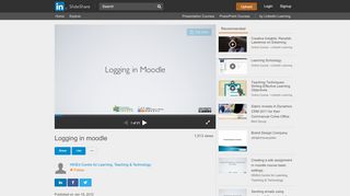 
                            9. Logging in moodle HKIEd Centre for Learning, Teaching ... - SlideShare