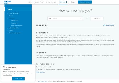 
                            2. Logging in | NelsonNet Dashboard