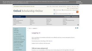
                            5. Logging in - Oxford Scholarship