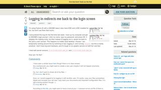 
                            8. Logging in redirects me back to the login screen - Ask Fedora ...