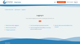 
                            5. Logging in – The Coalition