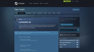 
                            9. LOGGING IN :: Tiger Knight General Discussions - Steam Community