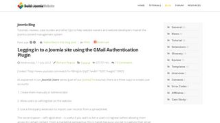
                            4. Logging in to a Joomla site using the GMail Authentication Plugin ...