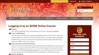 
                            13. Logging In to an SKSM Online Course - Starr King