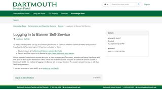 
                            2. Logging in to Banner Self-Service | Information, Technology ...