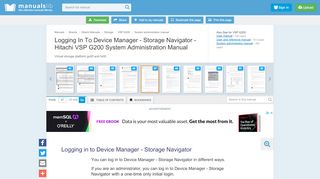 
                            9. Logging In To Device Manager - Storage Navigator - Hitachi VSP ...